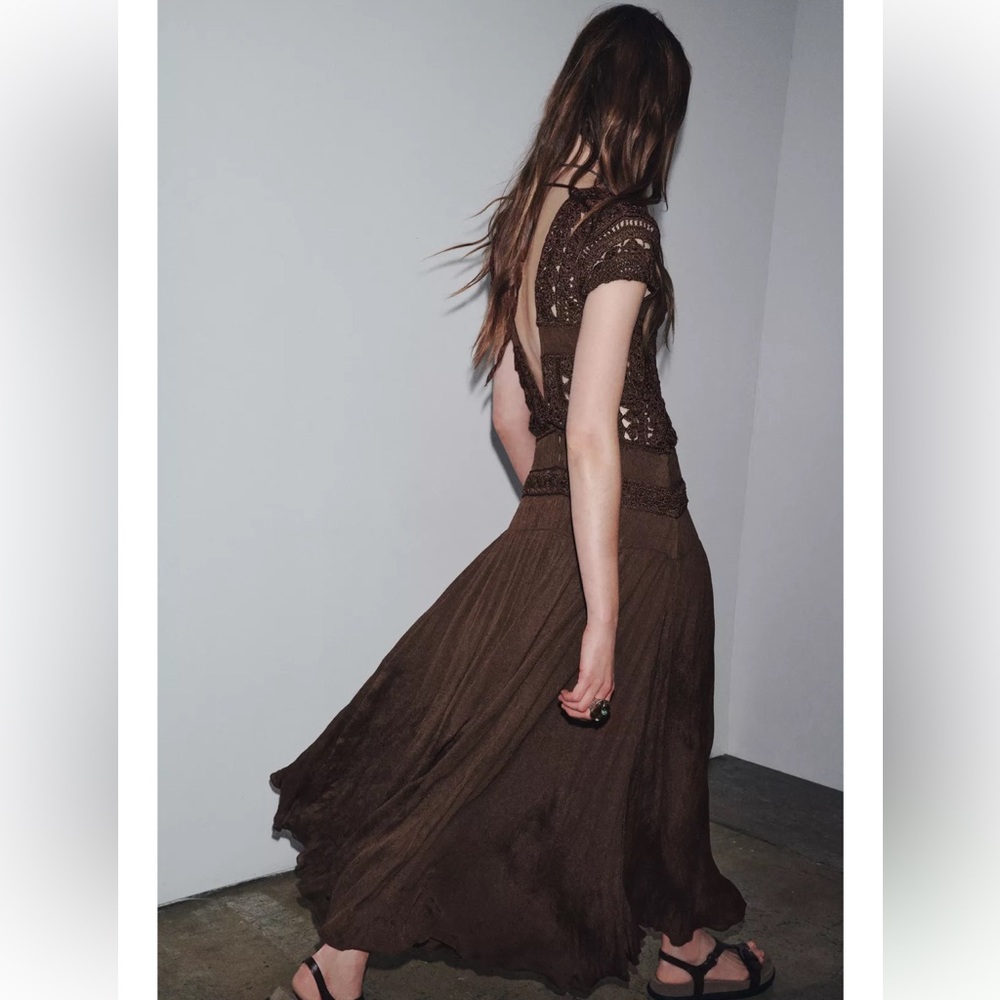 ZW COLLECTION COMBINATION CROCHET DRESS